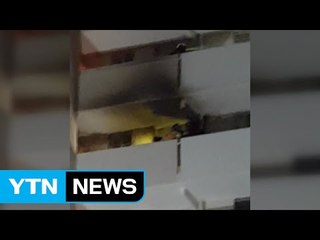 아파트 8층에서 불...1명 중상, 3명 경상 / YTN (Yes! Top News)