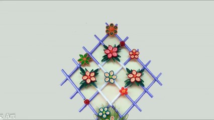 DIY_ Quill Paper Wall Hangers for Room Decoration _ Paper Quilling Art