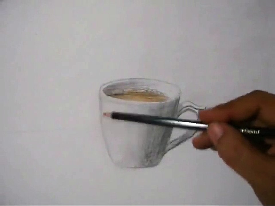 Draw a Cup of Coffee with Spoon