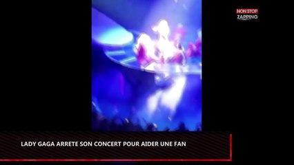 Lady Gaga interrompt son concert pour aider une fan blessée (vidéo)