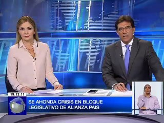 Se ahonda crisis en el Bloque Legislativo de Alianza País