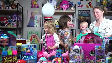 HUGE Happy Birthday Surprise Presents for Chloe Girl Toys Hatchimals My Little Pony Kinder Playtime