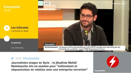 Climat : "Emmanuel Macron veut incarner un nouveau leadership mondial" Alexandre Sulzer