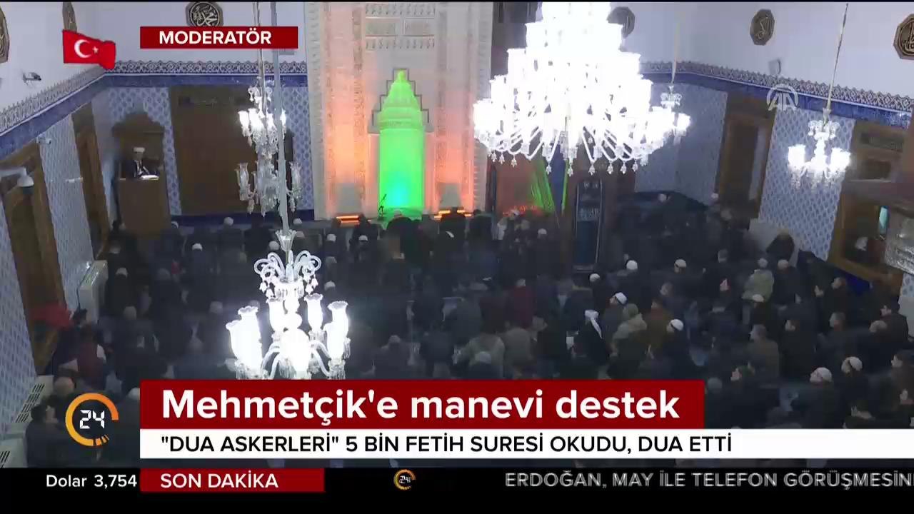 Mehmetçik'e manevi destek