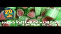 The making of Victorian Watermelon Image Candy at Lofty Pursuits