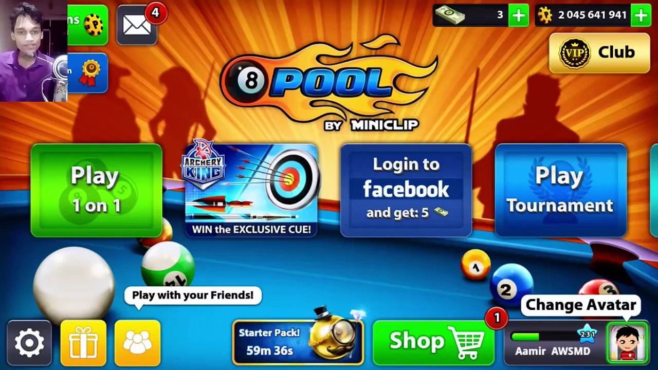 8 Ball Pool- INSANE SHOT ATTEMPT WITH BEGINNER CUE !? Berlin Platz 50M  w/Beginner Cue Challenge - 