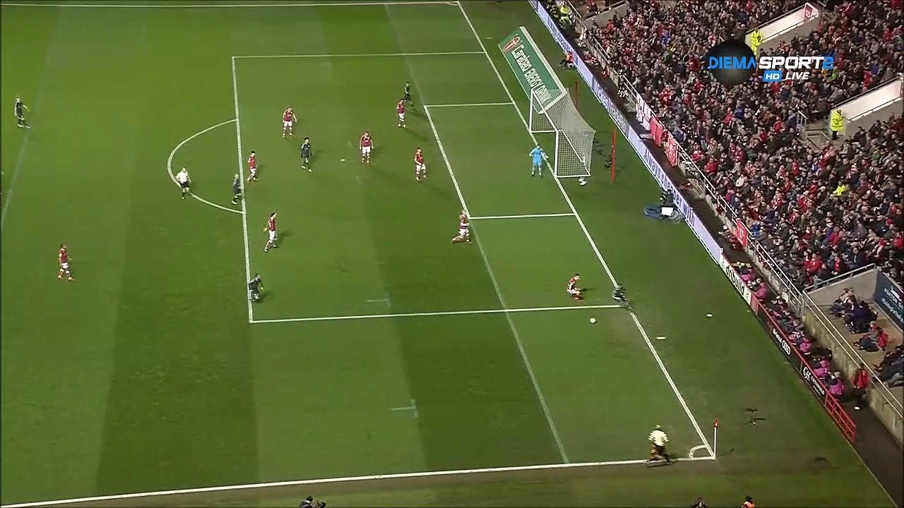 0-1 Leroy Sané Goal England  Football League Cup  Semifinal - 23.01.2018 Bristol City 0-1...