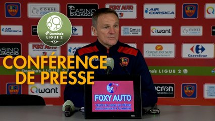 Conférence de presse GFC Ajaccio - NIMES (2-0)