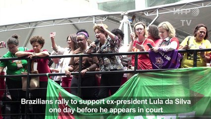 Dilma Rousseff joins pro-Lula womens' march
