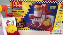 McDonalds Shake Maker & McDonalds Cash Register! Kids Pretend Play Food Happy Meal Surprise Toys