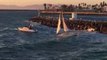 Sailboat Blown onto Rocks, Battered by Waves Before Rescue by Redondo Beach Harbor Patrol