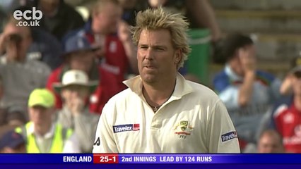 THAT Ball To Andrew Strauss: Shane Warnes 6 46 At Edgbaston 2005 Full Highlights