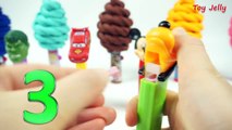 Learn Numbers 1 to 10 with Pez Candy Dispenser Play Doh Surprise Toys! Play Chupa Chups PopUps!