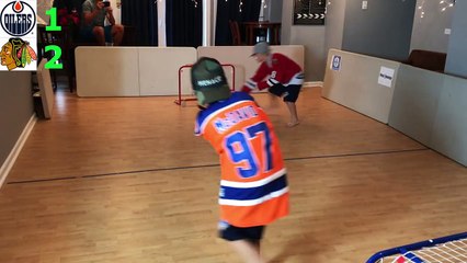Patrick Kane takes on Connor McDavid in Epic Knee Hockey Game at Butcher Boyz Arena