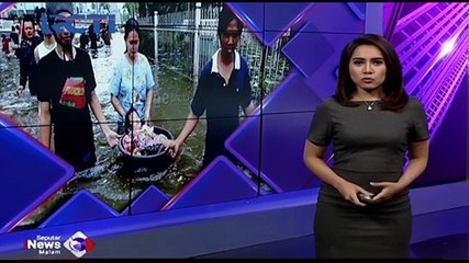 Banjir di Kawasan Wisata Kuta Bali