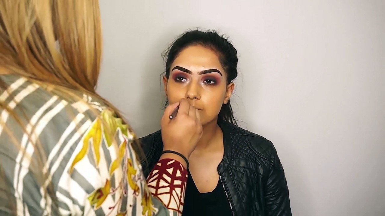 Asian Bridal Makeup   Contemporary Look   Brown Smokey Eyes And Nude Lipstick