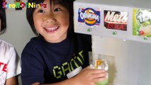 ダンボール工作！ 自作ジュースサーバーの作り方！ そうちゃん☆おとちゃん DIY How to Make Soda Fountain Machine with Kids!
