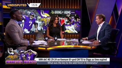 Skip and Shannon react to Vikings 29-24 win over the Saints in the NFL playoffs | UNDISPUTED