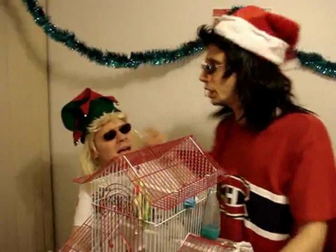 Wrap Christmas gifts 80s glam metal style tutorial Part 3 video