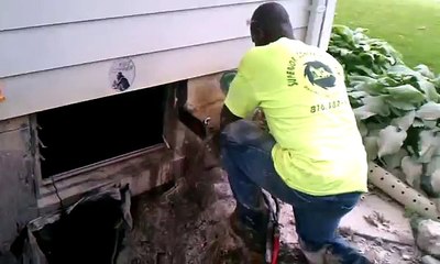 Cutting concrete foundation wall for egress window1