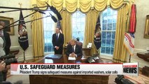 Trump signs safeguard measures against imported washers, solar cells
