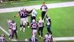 Ref realizes he just broke up 2 Patriot players celebrating Ref laughs