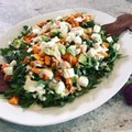 Shooting some fun recipe videos for you today! Cannot wait to dig into this Butternut Squash Salad with Feta when we are done