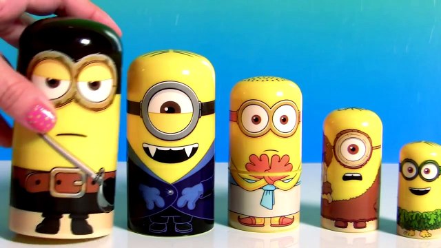 Minions Stacking Cups Nesting Toys Surprise Pirate Minion, Vampire Minion Disney