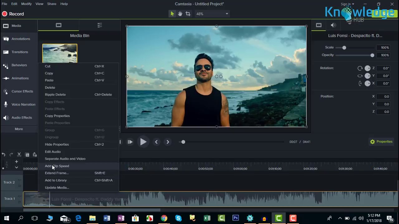 How to change Pitch  Voice in Camtasia  Knowledge Hub