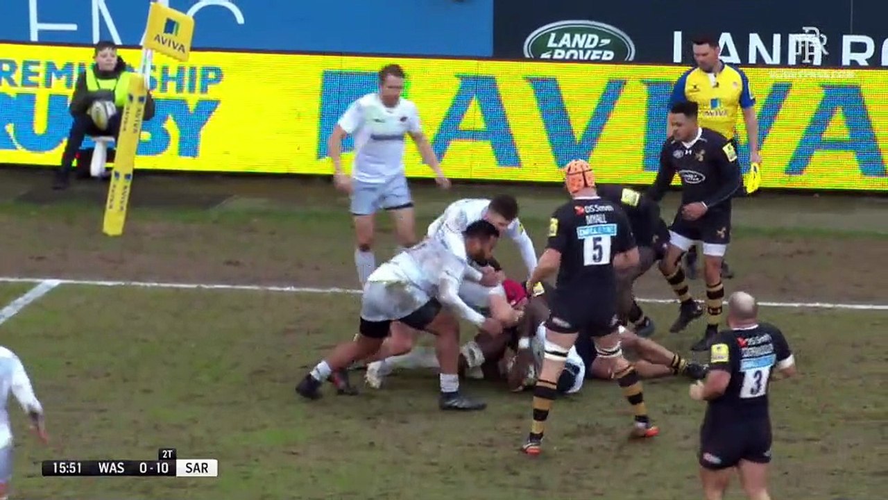 London Wasps v Saracens - 1st half - RD 13 - Aviva Premiership 2018