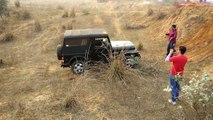 Fortuner, Thar, Storme 400, Endeavour: Trying a vertical climb. 05Feb17