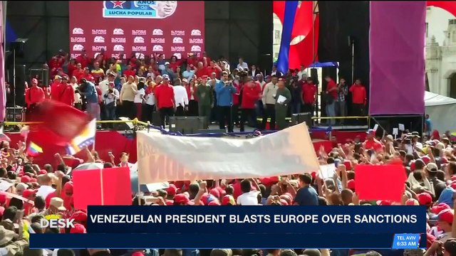 i24NEWS DESK | Venezuelan president blasts Europe over sanctions | Tuesday, January 23rd 2018