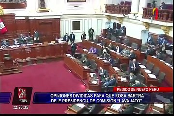 Opiniones divididas para que Rosa Bartra deje presidencia de Comisión Lava Jato