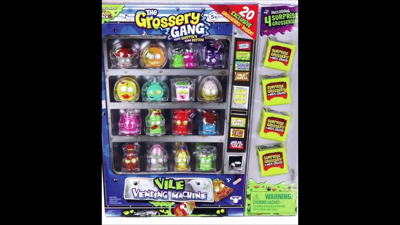 Grossery Gang Vending Machine & Surprises, Blind Bags