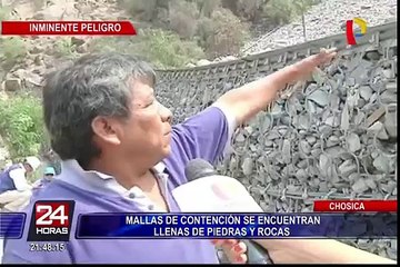 Chosica: situación de mallas de contención causa alarma en los pobladores