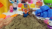 뽀로로 모래놀이 아이와 샌드 소꿉놀이 세트 장난감 놀이 Exciting sand pororo toys