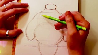 How to Draw BAYMAX from Disneys Big Hero 6 - @DramaticParrot