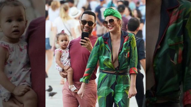 Chrissy Teigen Wore A Casual Version Of JLo's Infamous Grammys Dress