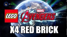 All Stud Multiplier Red Bricks (x2,x4,x6,x8,x10) - LEGO Marvel's Avengers