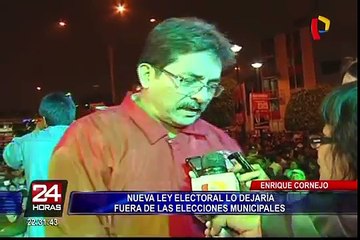 Enrique Cornejo denuncia maniobra del Congreso para evitar la participacion de nuevos movimientos