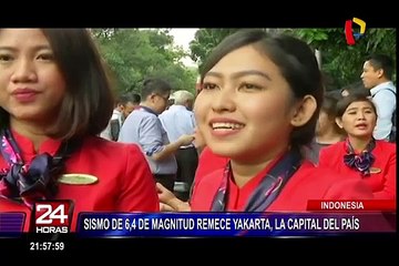 Indonesia: ocho heridos por terremoto de magnitud 6 en la escala de Richter