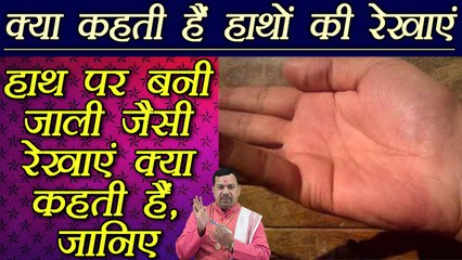 Palm Reading: हाथ पर बनी जाली जैसी रेखाएं क्या कहती हैं | Meaning of Palm lines | Boldsky