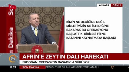 Afrin harekatı beşinci gününde