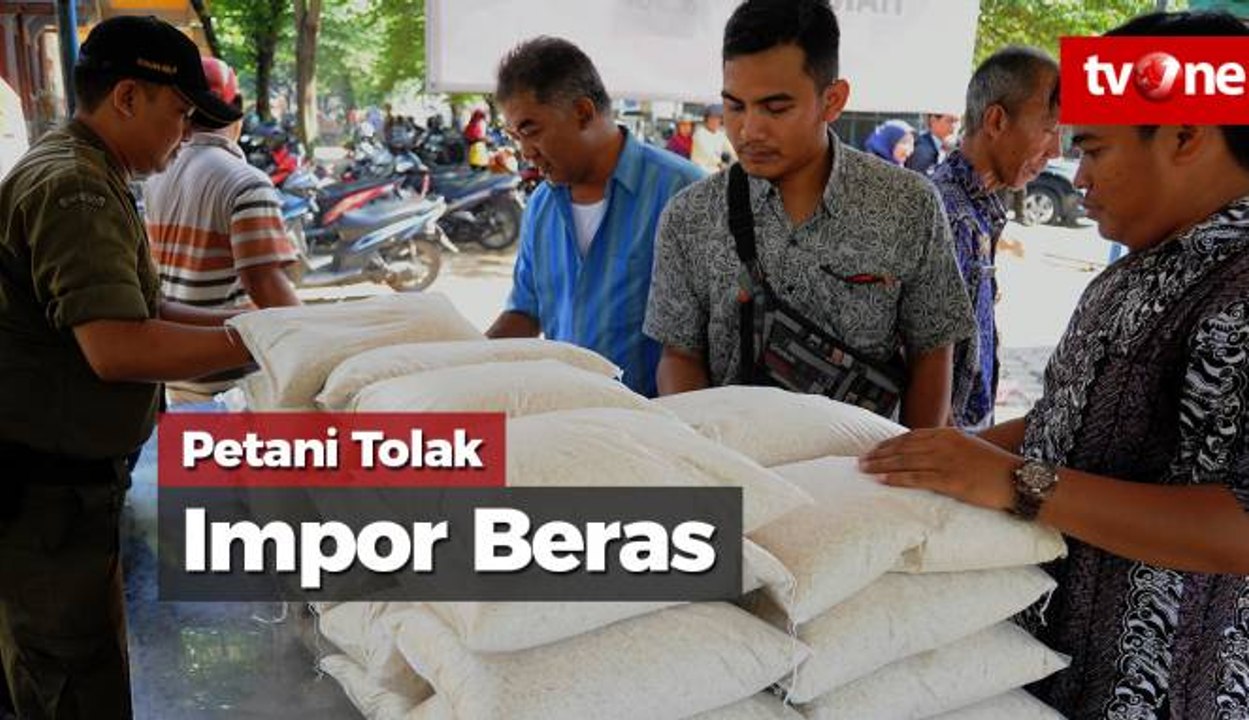 Petani Tolak Impor Beras