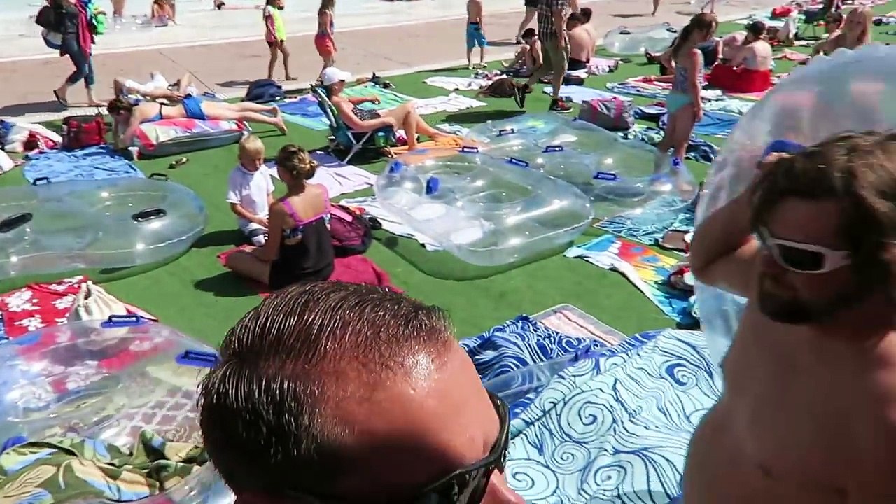 HUGE WATER SLIDE RACE!