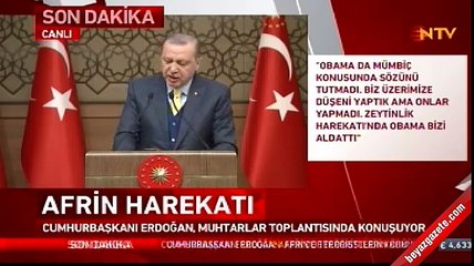 Cumhurbaşkanı Erdoğan: TSK ve ÖSO'nun 7-8 şehidi var