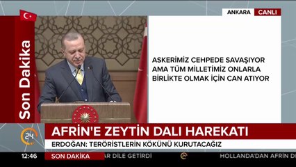 Cumhurbaşkanı Erdoğan konuşma yapıyor