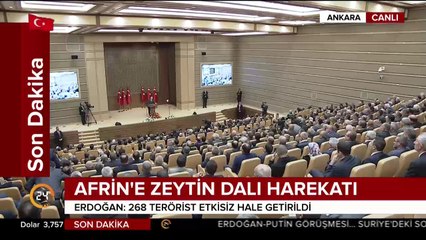 Cumhurbaşkanı Erdoğan konuşma yapıyor