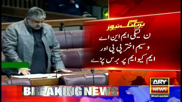 PML-N's MNA criticizes Waseem Akter, MQM and PPP