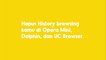 Hapus History Browsing-mu di Opera Mini, Dolphin & UC Browser